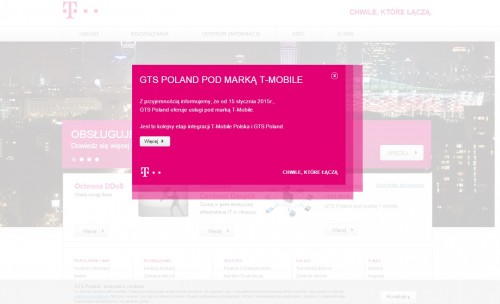 Magentowa strona GTS Poland