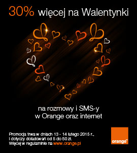 Orange: 30 proc. więcej na Walentynki