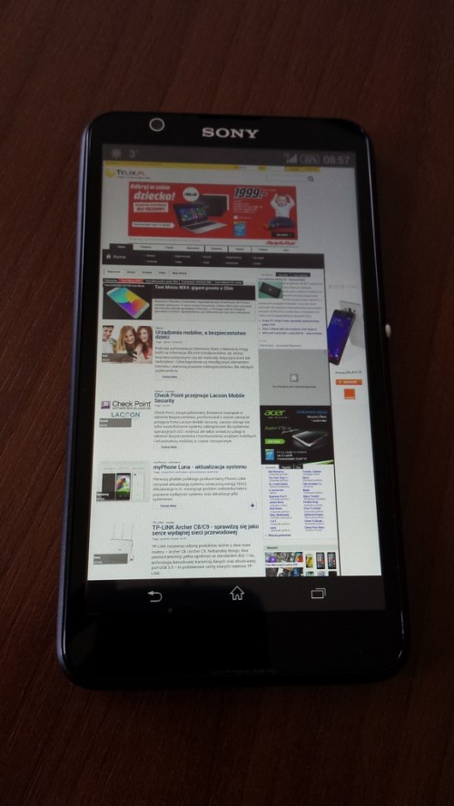 Test Sony Xperia E4