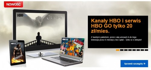 Polsat: kanały HBO i serwis HBO GO  za 20 zł