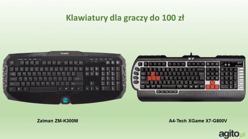 Klawiatury dla graczy do 100 zł