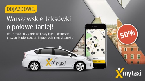 myTaxi - 50 proc. taniej