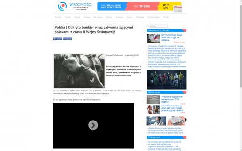 Strona z rzekomym materiałem wideo - www.eset.pl