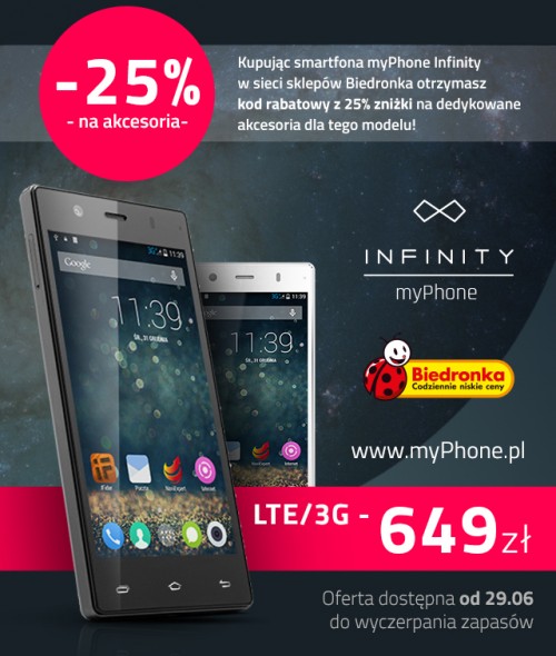 myPhone Infinity 3G/LTE - Biedronka