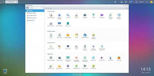 QNAP QTS 4.2 Beta - panel kontrolny