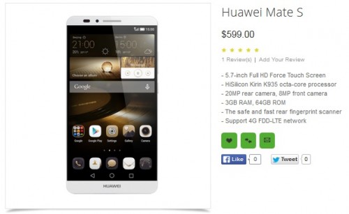 Huawei Mate S na IFA 2015