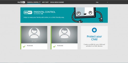 Programem można zarządzać zarówno z poziomu seriwsu internetowego jak i aplikacji zainstalowanej na urządzeniu rodzica