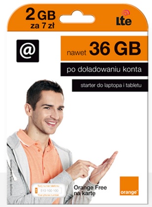 Orange Free na kartę