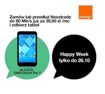 Happyweek - neostrada z tabletem do 26 października