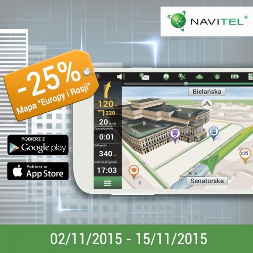 NAVITEL - Pakiet map Europa i Rosja