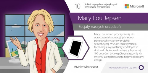 Mary Lou Jepsen, ekpert w przodujących cyfrowych wizualizacjach