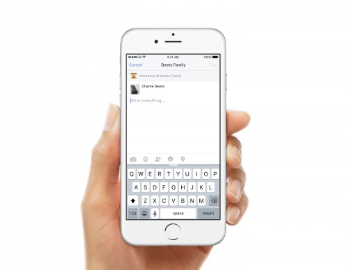Live in Groups iOS Entry Point