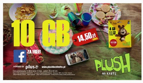 Plush na Kartę - 10 GB dla MNP