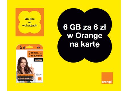 Orange na kartę -  6GB