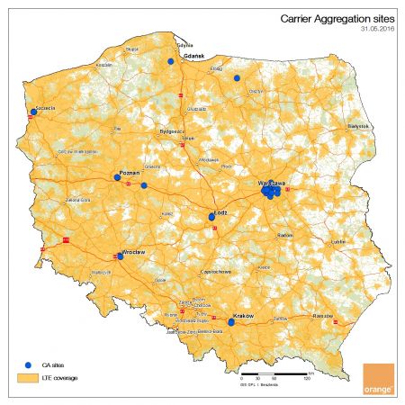 Orange Polska - agregacja LTE