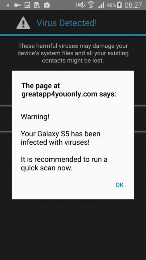 Komunikat skłaniający do zapisania się do płatnej usługi