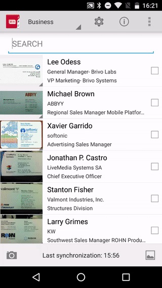 ABBYY Business Card Reader