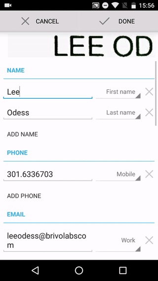 ABBYY Business Card Reader