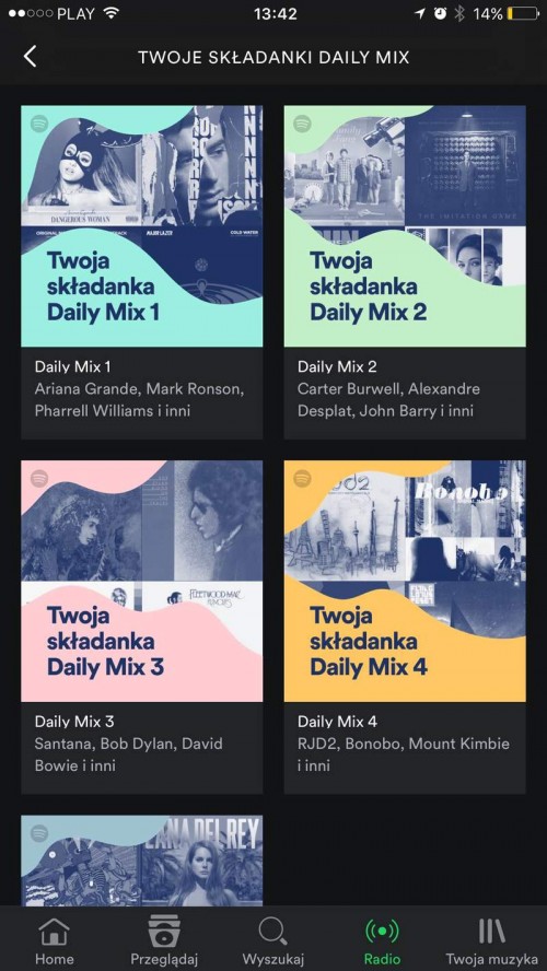 Spotify Daily Mix