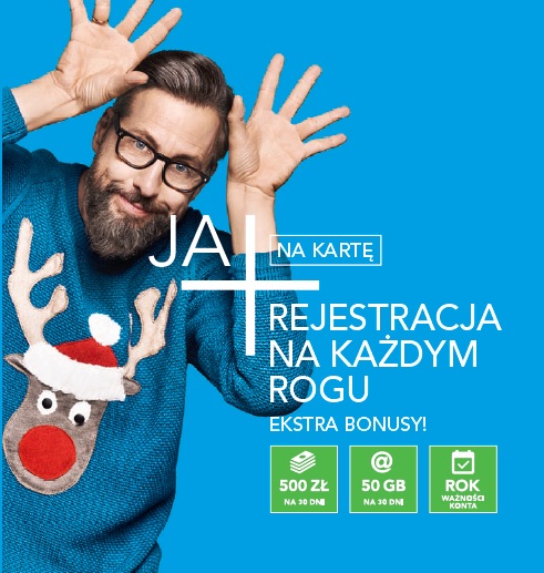 Plus JA - rejestracja świąteczna