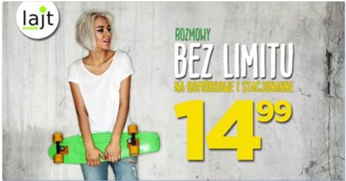 lajt mobile - bez limitu za 14,99 zł