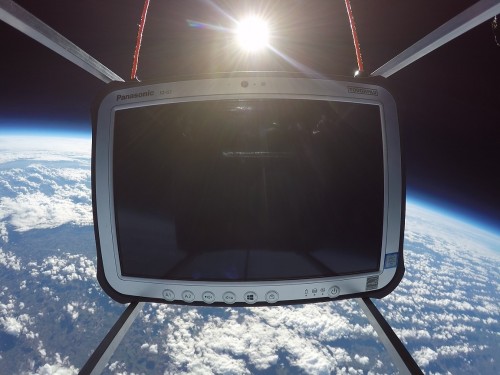 Toughpad w stratosferze