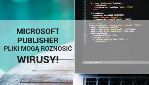 Pliki Microsoft Publisher mogą roznosić wirusy