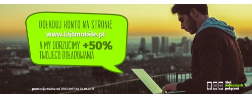 Lajt mobile - 50 proc