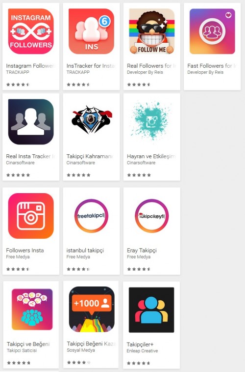 13 aplikacji w sklepie Google Play