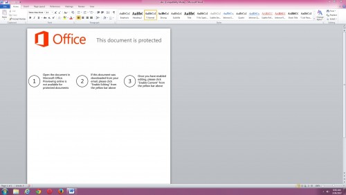 Dokument Office zawierający złośliwe makra