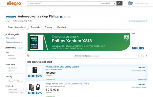Philips Mobile w Allegro