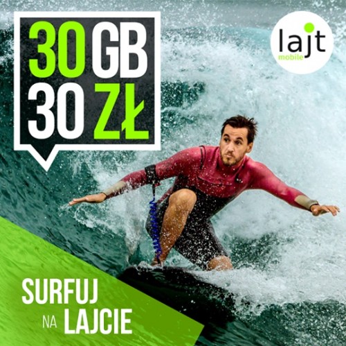 lajt mobile - 30 GB za 30 zł