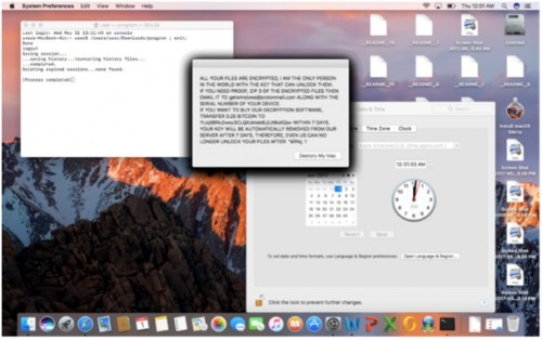 Powiadomienie ransomware