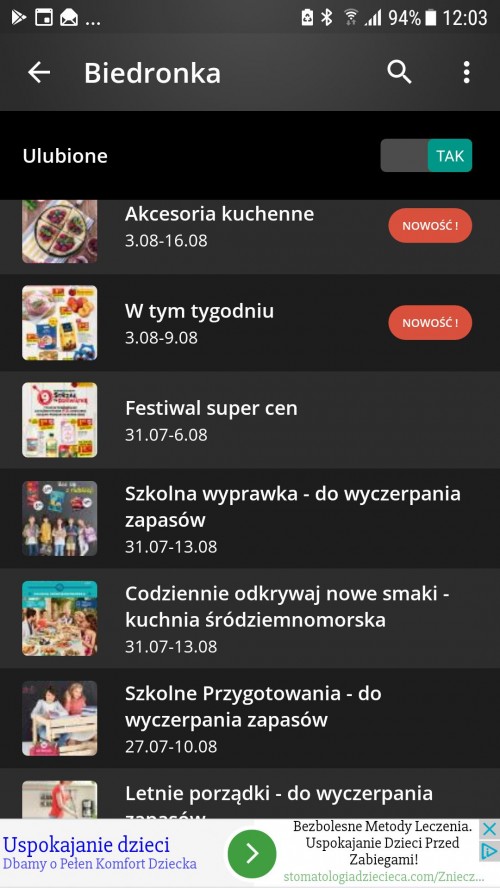 Źródło: aplikacja mobilna Blix, screenshot z dn. 04.08.2017