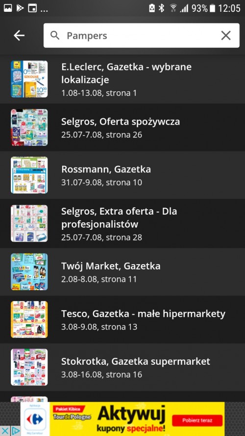 Źródło: aplikacja mobilna Blix, screenshot z dn. 04.08.2017