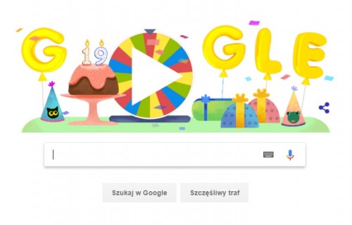Google na 19. urodziny