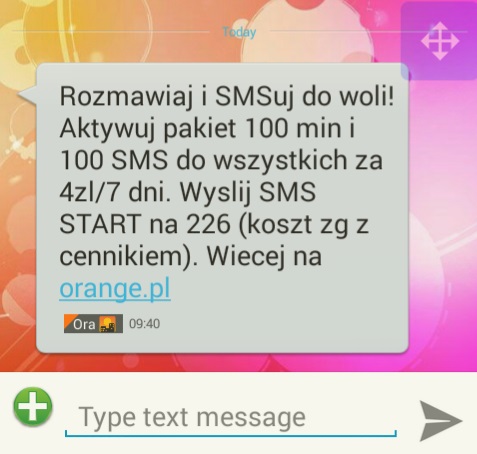 Orange na kartę - 7 dni za 4 zł