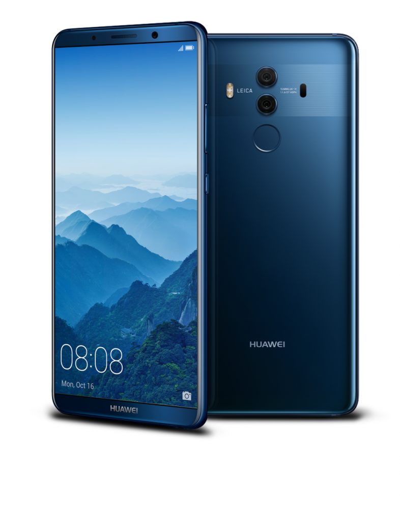 Mate 10 Pro Blue Front and Back