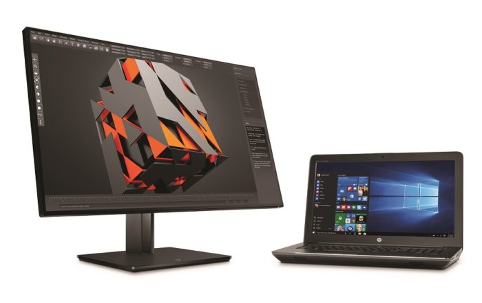 HP Z32 Display with ZBook 17