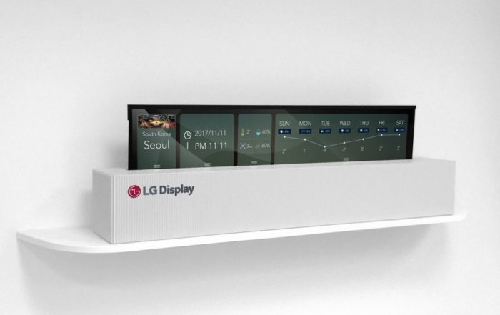 LG - telewizor zwijany w rulon
