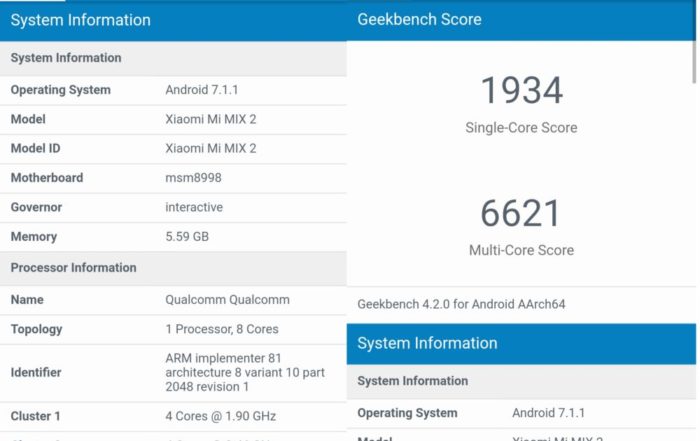 mi mix2 sc8