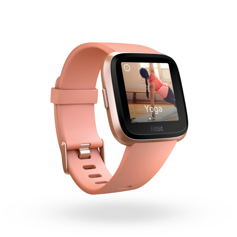 Fitbit Versa 3QTR Peach Exercise Yoga