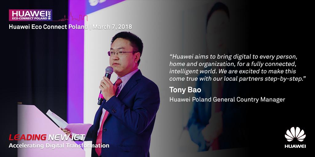 Tonny Bao - Huawei eco-Connect Poland 2018