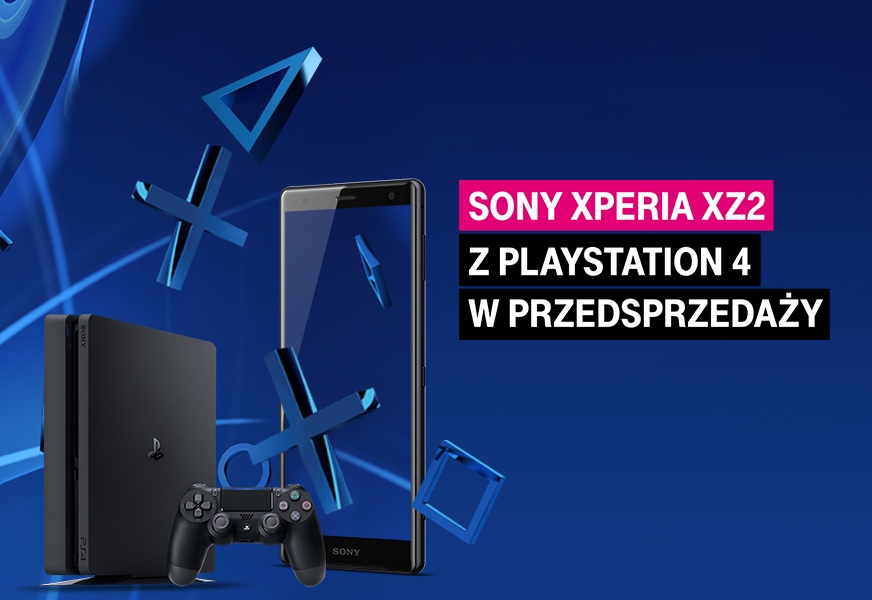 Sony Xperia XZ2 z konsolą PlayStation 4