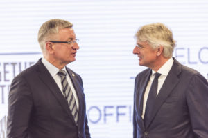 Prezydent Poznania Jacek Jaskowiak i Harold Goddijn TomTom CEO