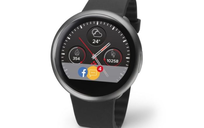 ZeRound2 Black Silicon 3 4 view Watchface