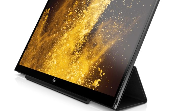 HP EliteDisplay 14u Front Left Open