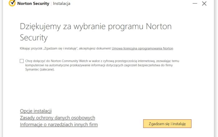 Norton Security istal