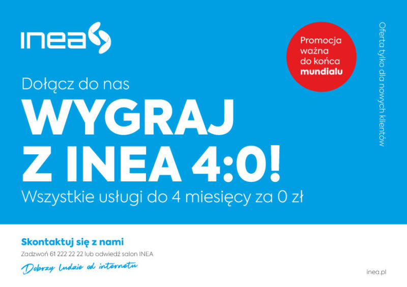Wygraj z INEA 4 do 0