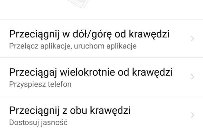 ustawienia krawędzi